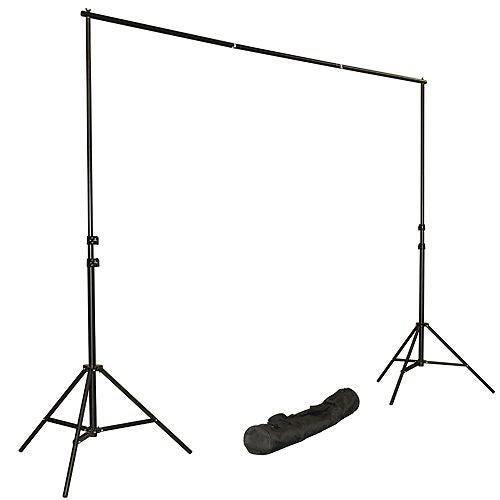10x12 White Muslin Background Stand Lighting Kit