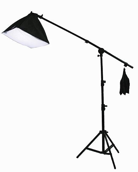 Photography Video Boom Lighting Light Kit 3 Muslin Background Support Stand Case