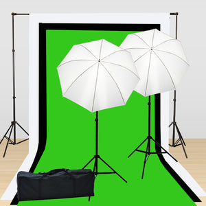 Continuous Video Lighting Kit with 3 Muslins