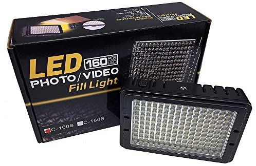 Dimmable Ultra High Power Panel Digital DSLR Camera/Camcorder Video Light, LED Light PT160S
