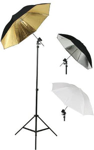 Photography Photo Studio Flash Mount Umbrellas Kit Three Umbrellas By Fancier Fan UB1