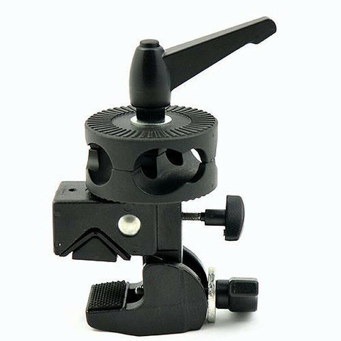 Light Stand Support Studio Super Clamp Dual Head Clamps