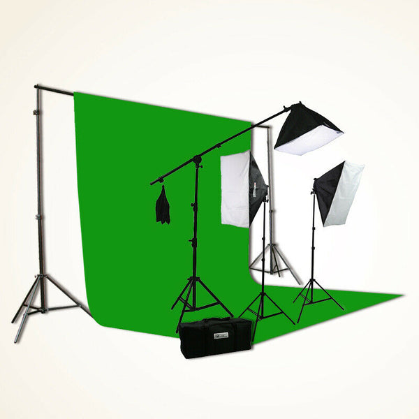 Chromakey Screen Photography Video Light Softbox Lighting Boom Background Stands